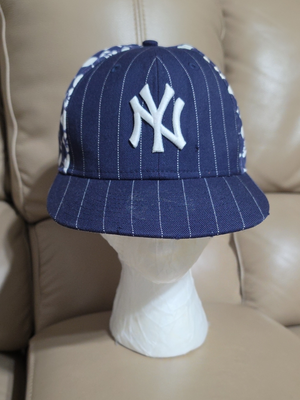 New York Yankees Fitted New Era Pinstripe Baseball Cap